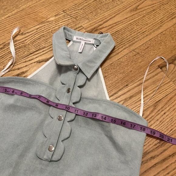 NWT BCBGeneration SCALLOP DEMIN MINI DRESS SIZE S‎ - Picture 7 of 10